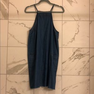 denim dress w/ pockets